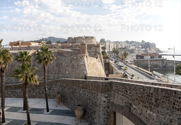 Muralla Real historic fortress Ceuta, Spanish territory in north Africa, Spain, Europe