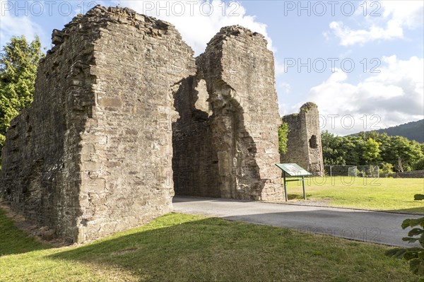 Abergavenny castle gatehouse, Monmouthshire, South Wales, UK