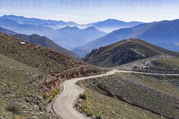 Camino Fin Del Mundo, Ruta Provincial 133, RP133, small dirt road leading to the village Iruya, Salta Province in northwestern Argentina