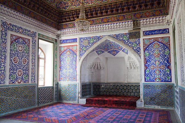 Interior of the Palace of Khudoyar Khan, Khudayar Khan's Palace, Kokand, Fergana Province, Uzbekistan, Asia