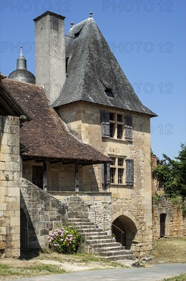 Chateau d'Excideuil, medieval castle in Excideuil, Dordogne, Aquitaine, France, Europe