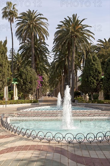 Herandez Park in Melilla autonomous city state Spanish territory in north Africa, Spain, Europe
