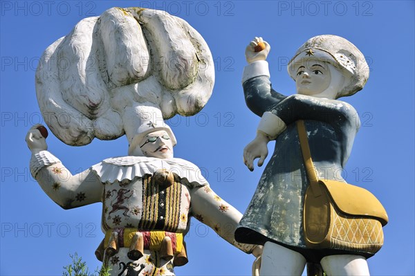 The Gilles, folklore figures of the carnival of Binche, Hainaut, Wallonia, Belgium, Europe