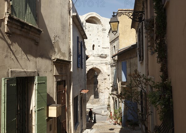 Roman amphitheatre, Arles, Bouches-du-Rhone, Provence, France, Europe