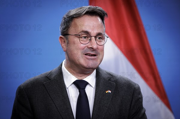 Xavier Bettel, Foreign Minister of the Grand Duchy of Luxembourg, recorded during a press conference at the Federal Foreign Office in Berlin, 5 January 2024