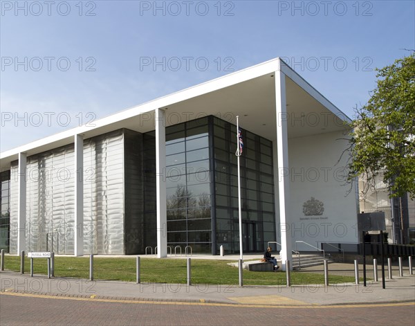 Crown Court building in central Ipswich, Suffolk, England, UK