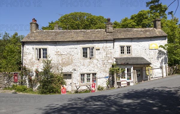 Old village shop in Malham village, Yorkshire Dales national park, England, UK