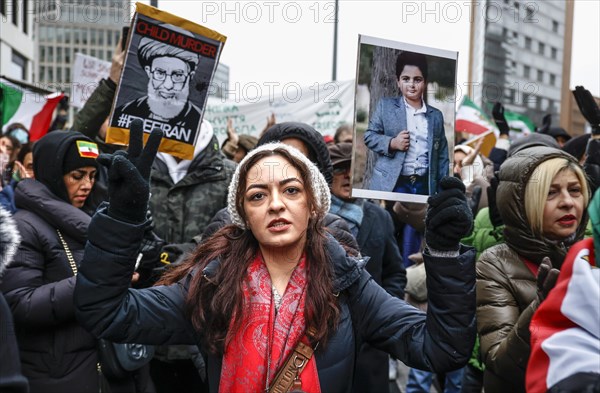 Demonstration in solidarity with the protests in Iran and remembrance of the killing of people by the Mullah regime, Berlin, 19 November 2022