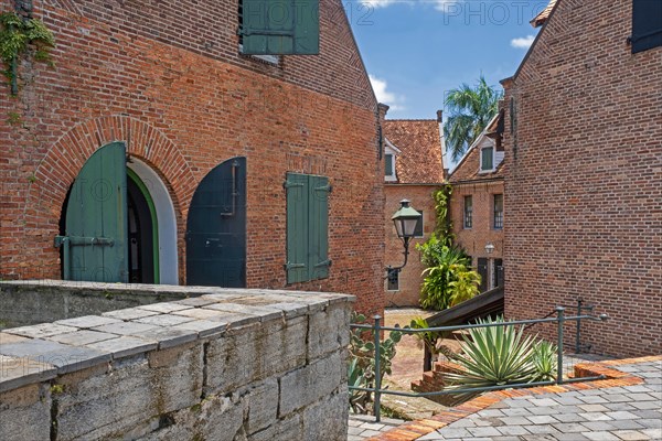 17th century Dutch Fort Zeelandia houses the Surinamese Museum in the city Paramaribo, Paramaribo District, Suriname, Surinam, South America