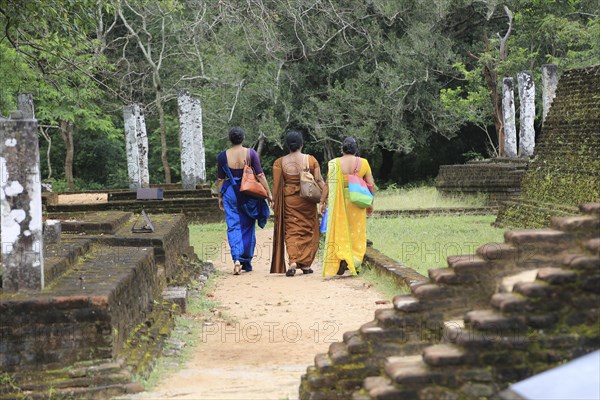 UNESCO World Heritage Site, the ancient city of Polonnaruwa, Sri Lanka, Asia, ruins at Potgul Vihara site, Asia