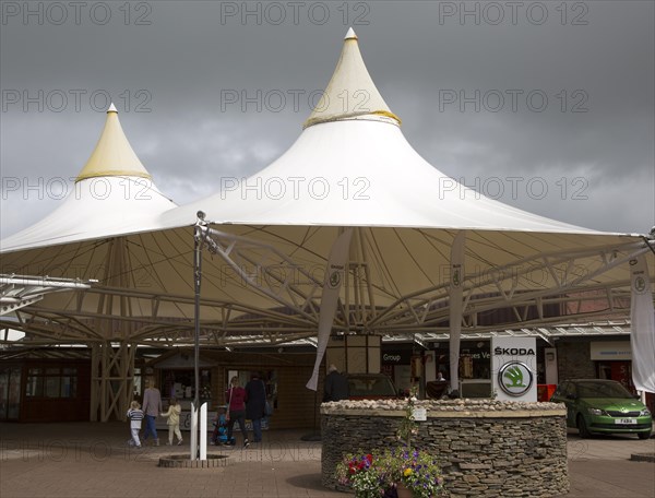 Festival Park shopping centre, Ebbw Vale, Blaenau Gwent, South Wales, UK