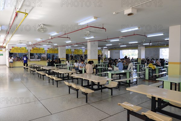 Canteen, dining area of Thammasat University Bangkok, Bangkok, Thailand, Asia