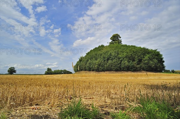 The Glimes Tumulus, a Gallo-Roman burial mound near Incourt, Belgium, Europe