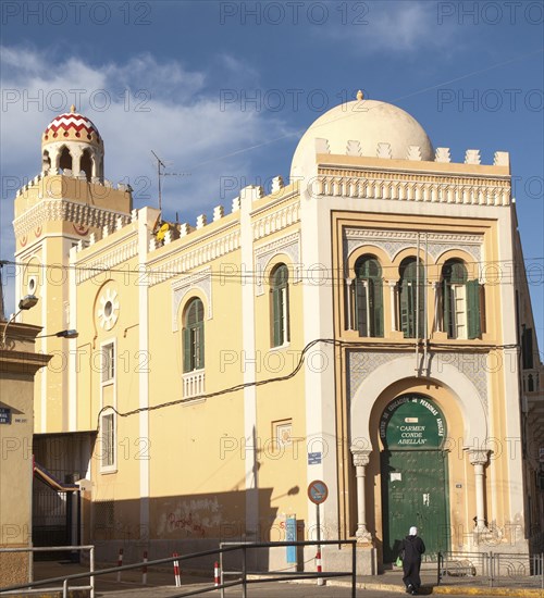 Mezquita Central, central mosque building designed by Enrique Nieto 1945, Melilla, north Africa, Spain, Europe