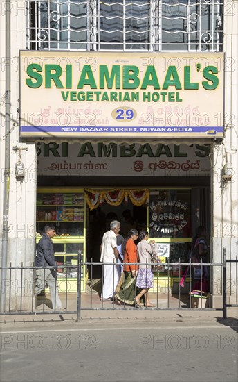 Vegetarian hotel restaurant, Nuwara Eliya, Sri Lanka, Asia