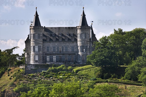 Royal Castle of Ciergnon, residence and summer retreat of the Belgian Royal Family, Ardennes, Belgium, Europe