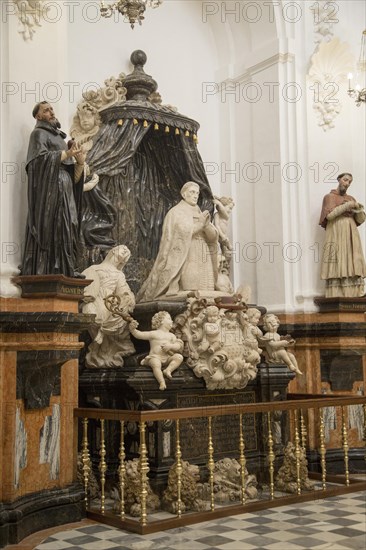 Monument to Cardinal Salazar in the Chapel of Saint Teresa, sculpture in the cathedral church, Cordoba, Spain, Europe