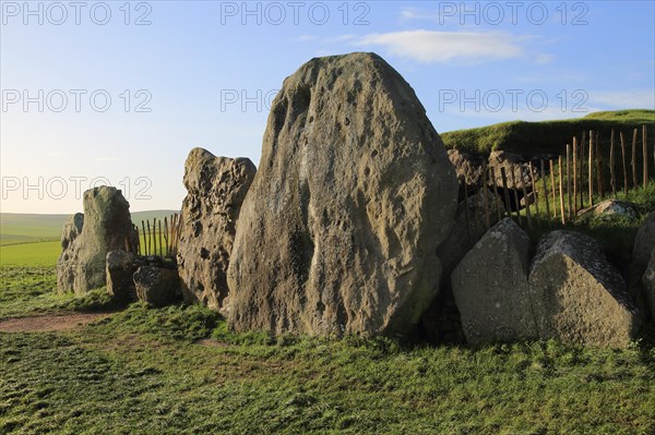 West Kennet neolithic long barrow, Wiltshire, England, UK