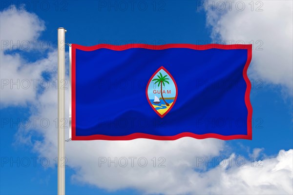 The flag of Guam, US Foreign Territory, Micronesia, Studio, Oceania