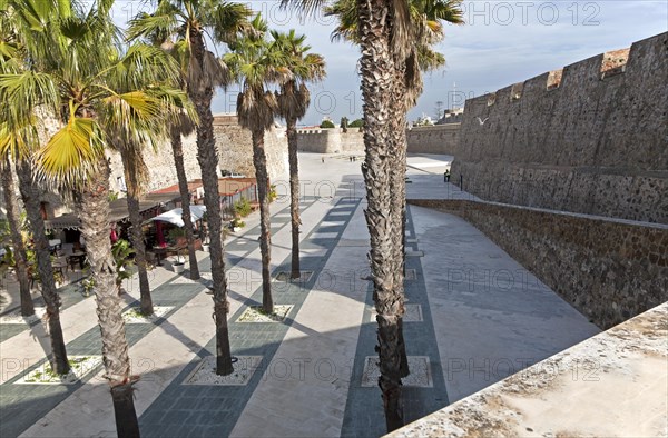 Muralla Real historic fortress Ceuta, Spanish territory in north Africa, Spain, Europe