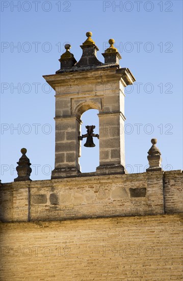 Historic bell tower in the Alcazar, Jerez de la Frontera, Spain, Europe