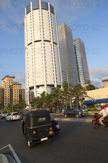 Modern architecture buildings central Colombo, Sri Lanka, Asia, BOC building and Twin Towers World Trade Centre, Asia