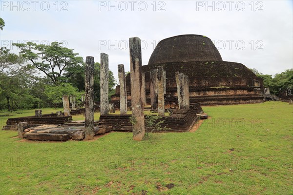 Pabula Vihara temple, UNESCO World Heritage Site, the ancient city of Polonnaruwa, Sri Lanka, Asia