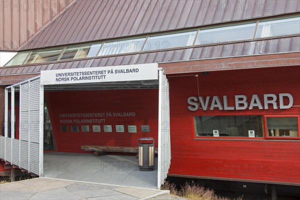 Research station of the Norsk Polarinstitutt, Norwegian Polar Institute, Norway's national institution for polar research at Ny-Alesund, Svalbard, Spitsbergen, Norway, Europe