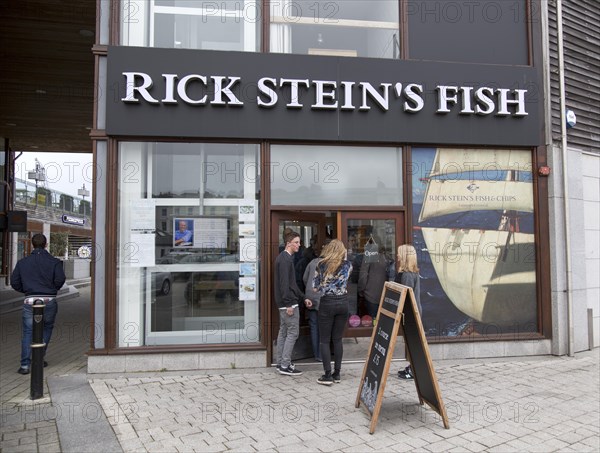 Rick Stein's Fish restaurant, famous TV chef, Falmouth, Cornwall, England, UK