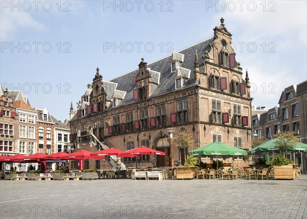 Waaghuis building from 1612, Grote Markt, Nijmegen, Gelderland, Netherlands