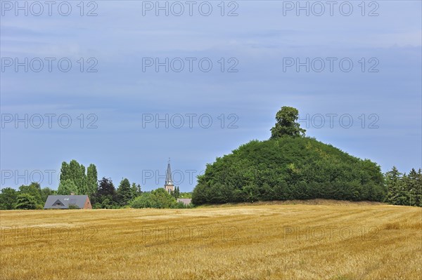 The Glimes Tumulus, a Gallo-Roman burial mound near Incourt, Belgium, Europe