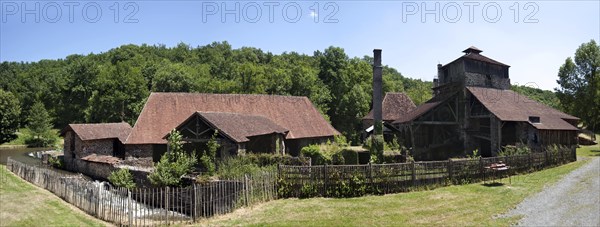 The forge de Savignac-Ledrier along the Auvezere river, Dordogne, Perigord, Aquitaine, France, Europe