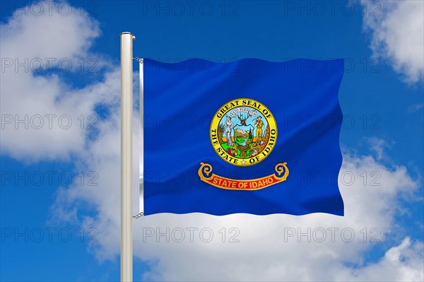 The flag of Idaho, USA, Studio, North America