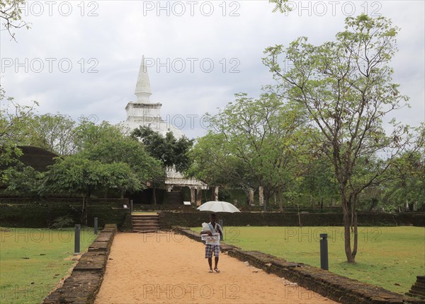 UNESCO World Heritage Site, the ancient city of Polonnaruwa, Sri Lanka, Asia, Alahana Pirivena complex, Kili Vihara stupa, Asia