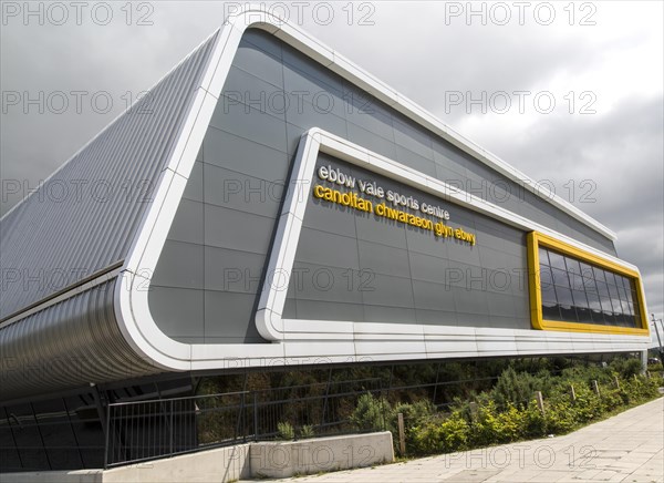 New sports centre, The Works redevelopment area, Ebbw Vale, Blaenau Gwent, South Wales, UK