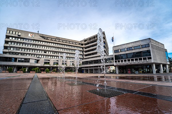 Fountain in front of the town hall, Pforzheim Germany