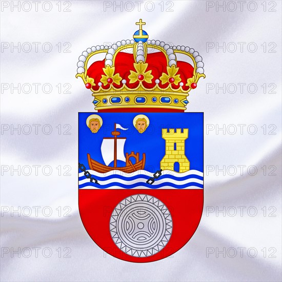 The coat of arms of Cantaria, Spain, Europe, EU, Studio, Europe