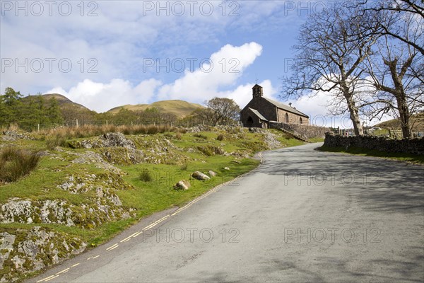 Village church, Buttermere, Cumbria, England, UK