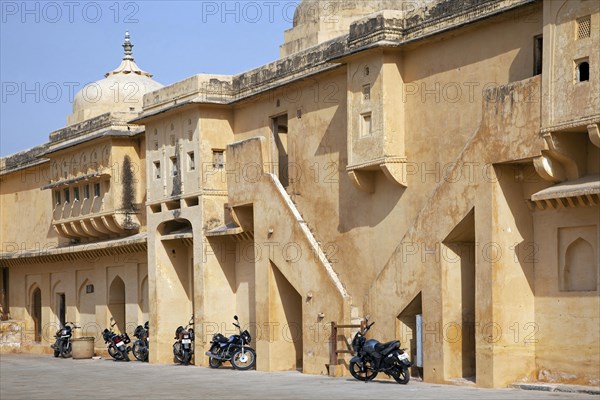 Amer Fort, Amber Fort, palace in red sandstone at Amer near Jaipur, Rajasthan, India, Asia