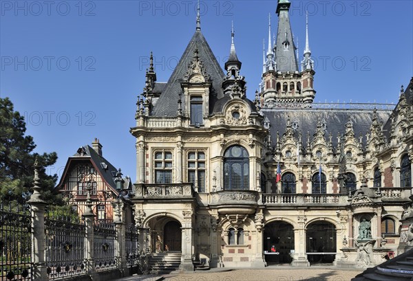 The Benedictine Palace, Palais de la Benedictine, liqueur distillery at Fecamp, Normandy, France, Europe