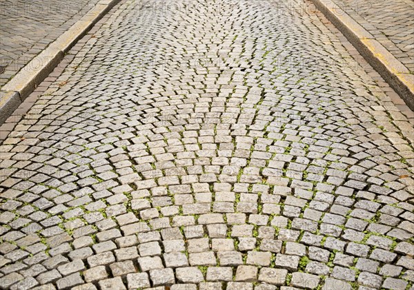 Cobbled street in Maastricht, Limburg province, Netherlands