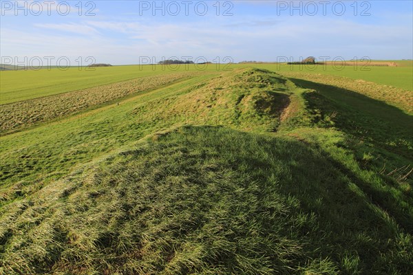 West Kennet neolithic long barrow, Wiltshire, England, UK