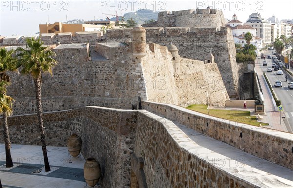 Muralla Real historic fortress Ceuta, Spanish territory in north Africa, Spain, Europe