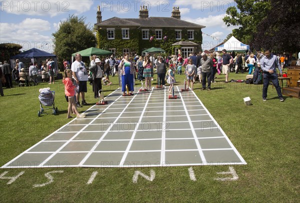 Village summer fete, Bredfield, Suffolk, England, UK