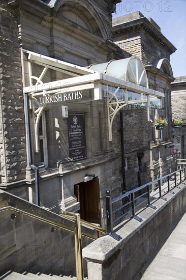 Historic Turkish Baths building, Harrogate, Yorkshire, England, UK