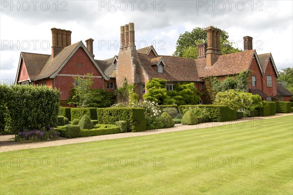 Wyken Hall house and gardens, Suffolk, England, UK