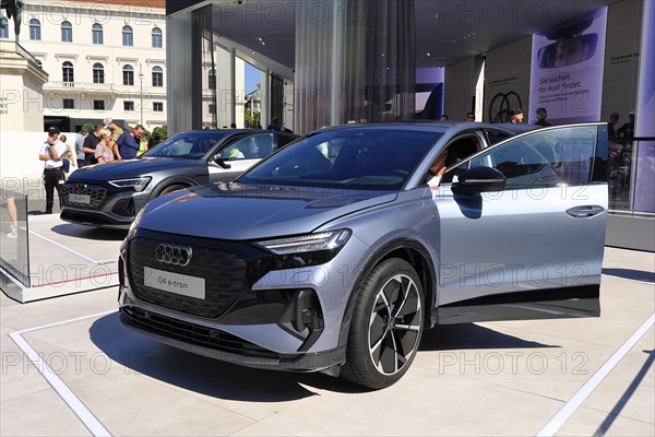 AUDI Q4 e-tron, IAA Mobility 2023, Munich, Bavaria, Germany, Europe