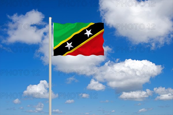 The flag of St Kitts and Nevis, Studio