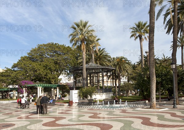 Herandez Park in Melilla autonomous city state Spanish territory in north Africa, Spain, Europe