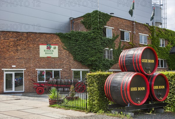 Entrance of the Brouwerij Boon, Belgian brewery at Lembeek near Brussels, producer of geuze and kriek beer